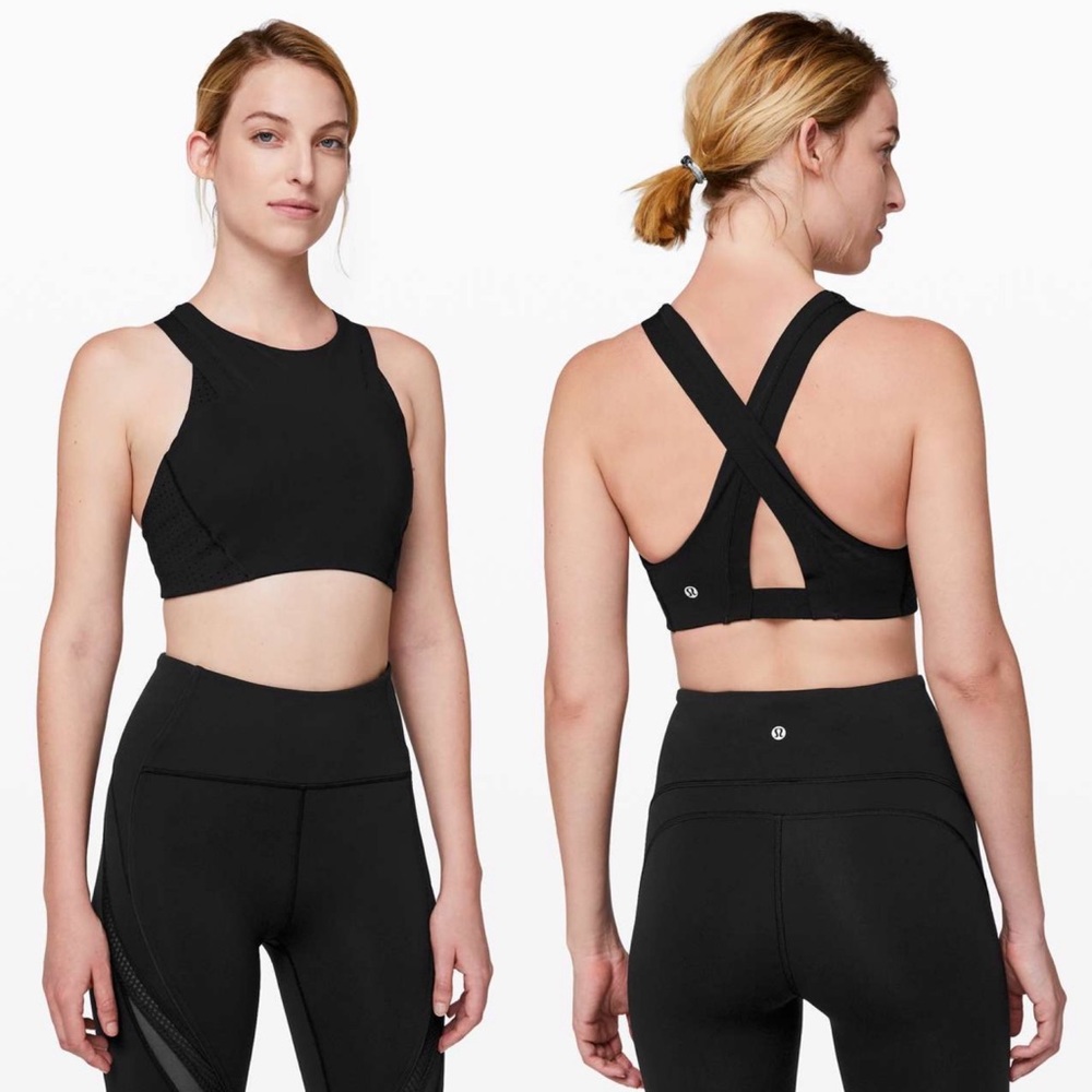 lululemon X soulcycle | Bootcamp Ready High Neck Bra Black 4 - Picture 7 of 7
